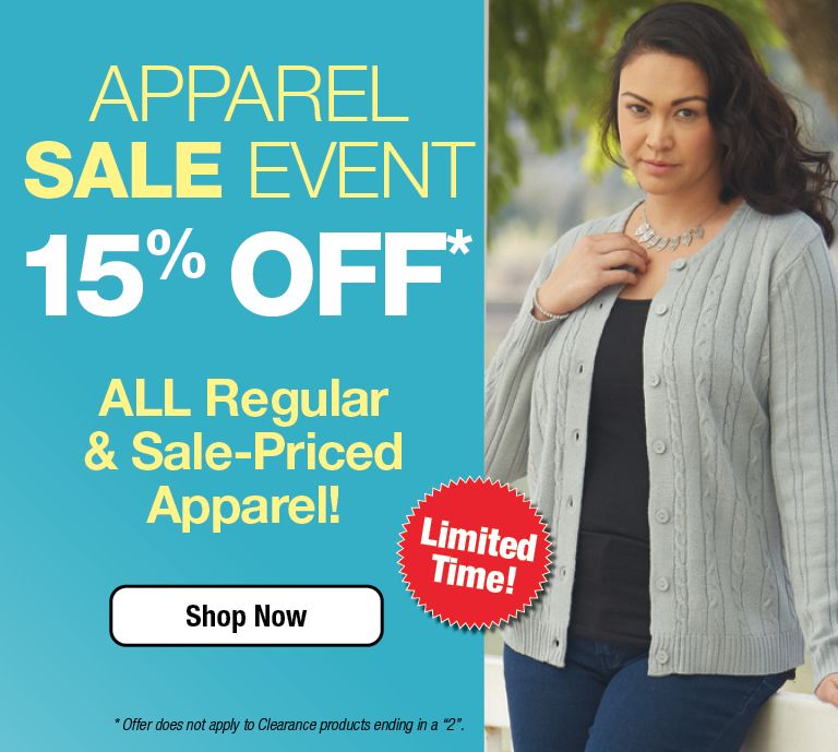 Shop Apparel Sale Event