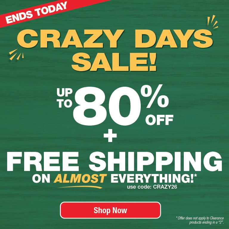 Shop Crazy Days Sale