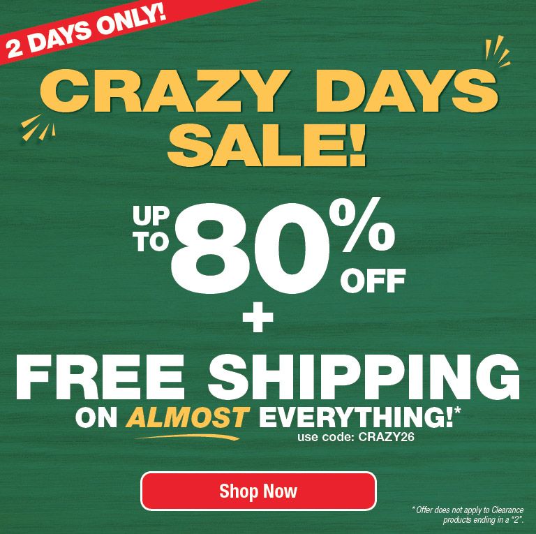 Shop Crazy Days Sale