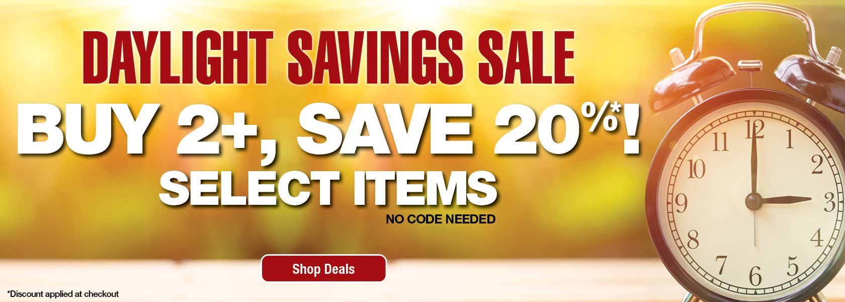 Shop Daylight Savings Sale
