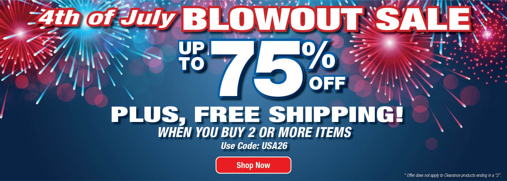Shop 4th of July Blowout