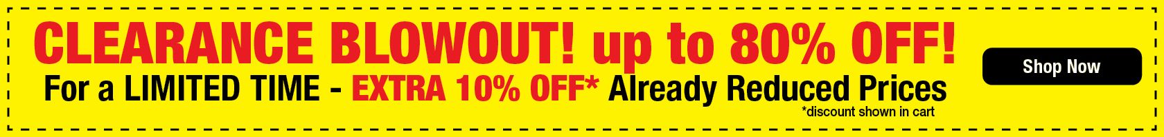 Shop Clearance Blowout