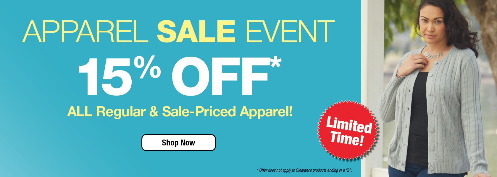 Shop Apparel Sale Event