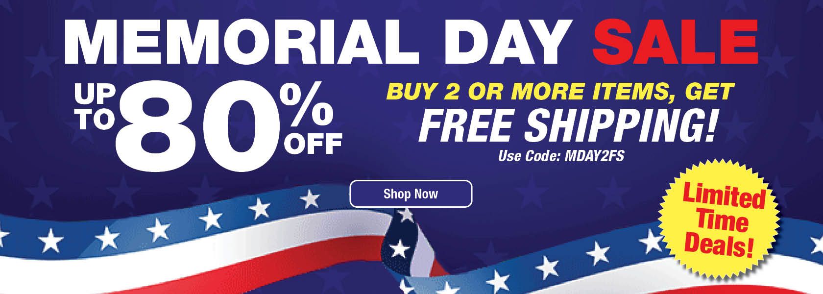Shop Memorial Day Sale