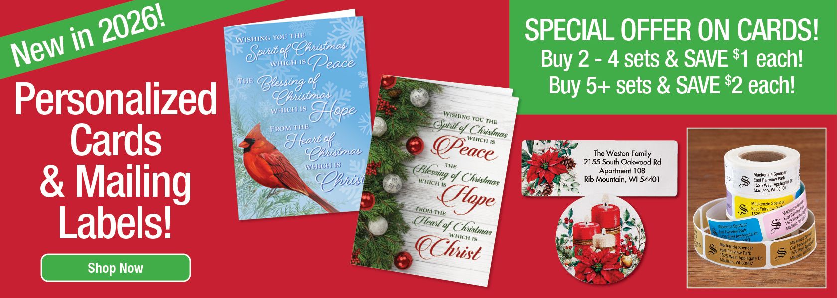 Shop Cards & Mailing Labels