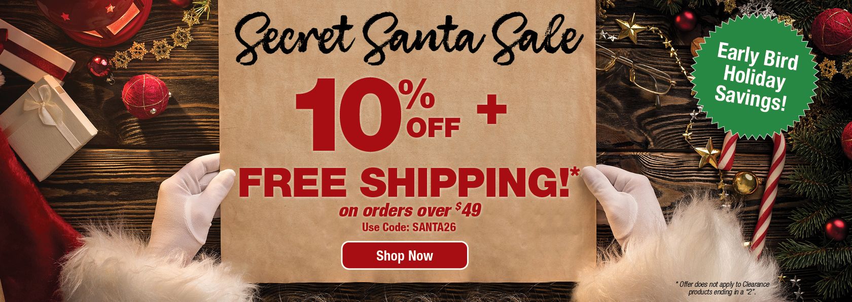 Shop Secret Santa Sale