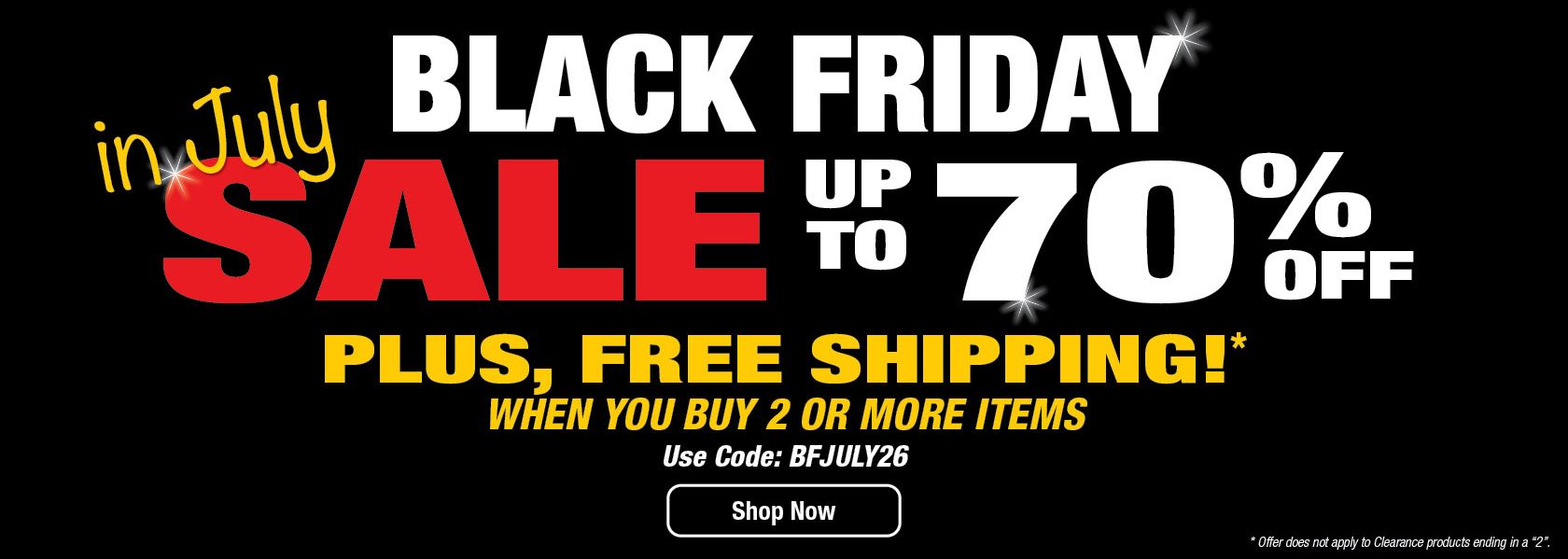 Shop Black Friday in July