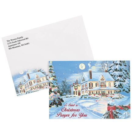 View product details for Personalized I Said A Christmas Prayer Christmas Card Set/20
