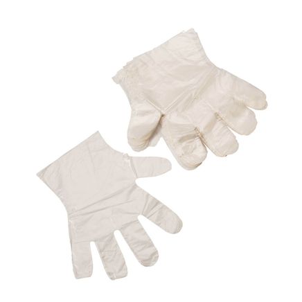 Pack of 100 Plastic Gloves-303212