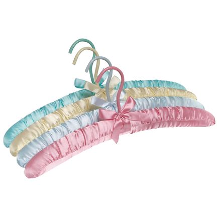 Satin Padded Hangers, Set of 4-311210