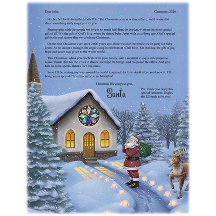 Personalized Inspirational Santa Letter and Ornament-312650