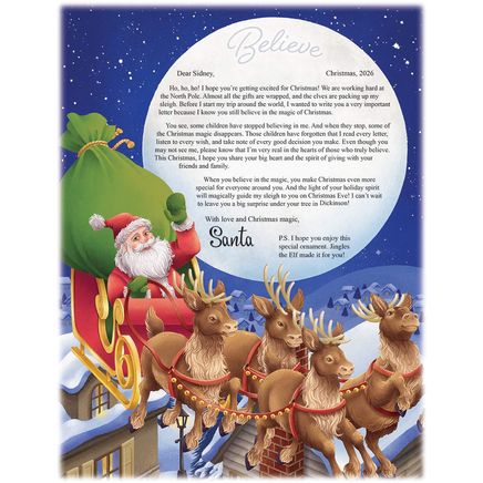 Personalized I Believe Santa Letter and Ornament-315168