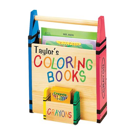 Personalized Coloring Book Caddy-315567