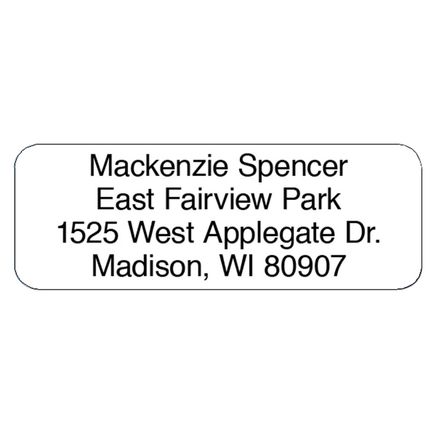 Personalized Block Roll Address Labels, Set of 200-320119