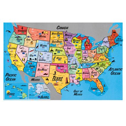 USA Magnetic Puzzle Map-331252