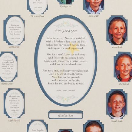 School Years Collage Frame - Blue-334006