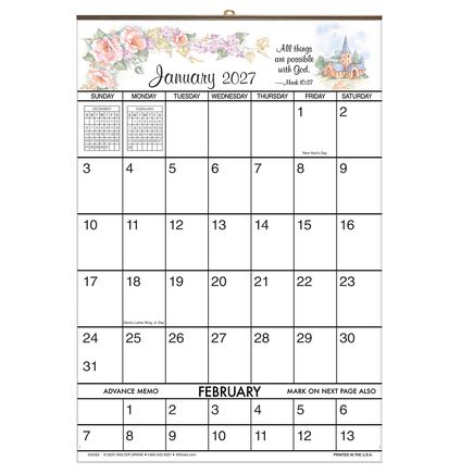 View product details for Designer Giant Calendar - Bible Verse