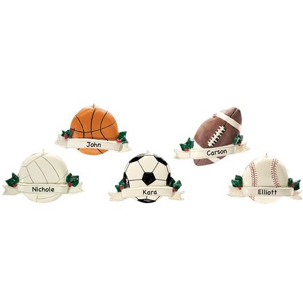 Personalized Sports Ball Ornament-334667