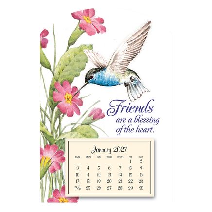 Mini Magnetic Hummingbird Calendar-338798