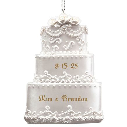 Personalized Wedding Cake Ornament-342572