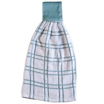 Cotton Hanging Towel, Checked-354570