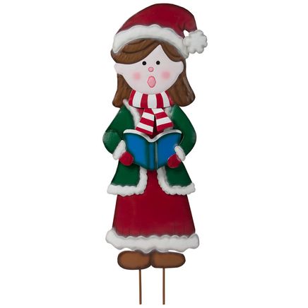 View product details for Metal Garden Girl Caroler by Fox River Creations™
