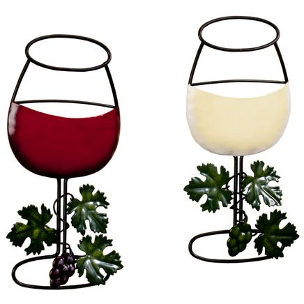 Wine Glass Wall Hanging Set of 2-356770