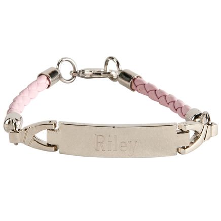 Personalized Pink Children's ID Bracelet-359998