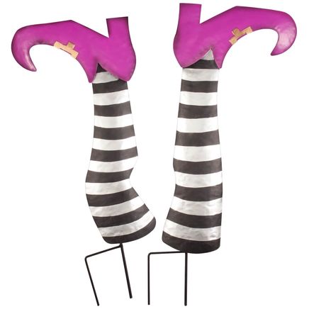 View product details for Metal Witch Legs Set of 2 by Fox River Creations™