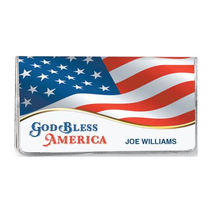 View product details for Personalized 2-Year Planner God Bless America Flag