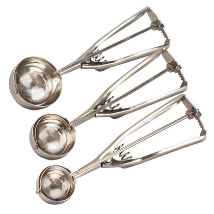 Stainless Steel Cookie Scoops, Set of 3-360438