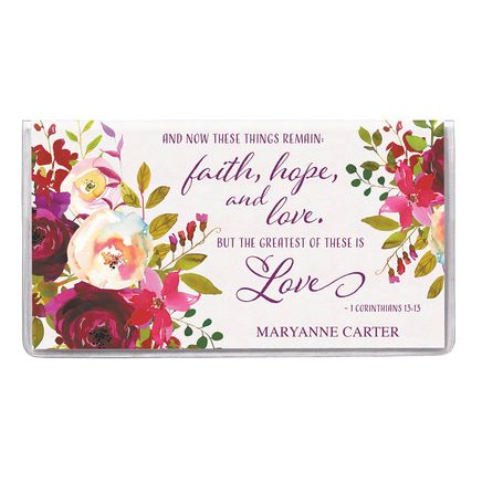 View product details for Personalized 2-Year Planner Faith Hope Love Floral