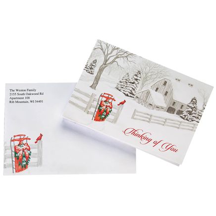 View product details for Thinking of You Christmas Cards, Set of 20
