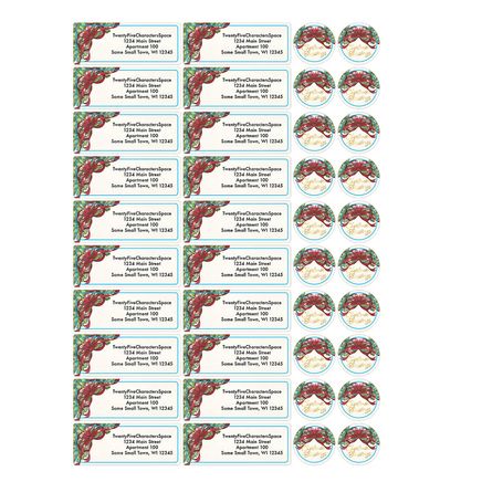 View product details for Personalized Christmas Blessings Address Labels & Seals, Set of 20