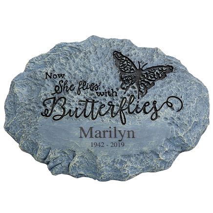 Personalized Butterfly Memorial Stone, 10"-368818