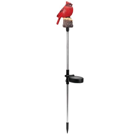 Red Solar Cardinal Yard Stake-369541