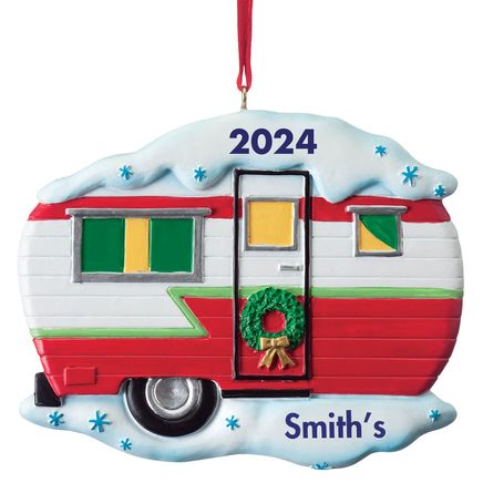 Personalized Vintage Camper Ornament-369668
