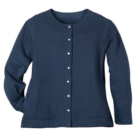 Snap Front Sweatshirt Cardigan by Sawyer Creek™-370495