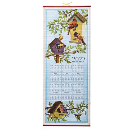 Birds Houses Scroll Calendar-371695