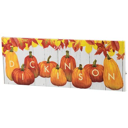 Personalized Pumpkin Last Name Canvas-372026