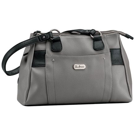 B. Amici™ Nicole RFID Greenwich Multi Pocket Leather Satchel-372212