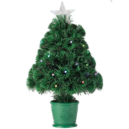 View product details for 2-Foot Battery-Operated Fiber Optic Tree By Holiday Peak™