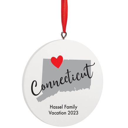 View product details for Personalized Home State Love Ornament