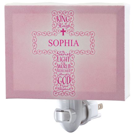 Personalized Children's Cross Night Light-372648
