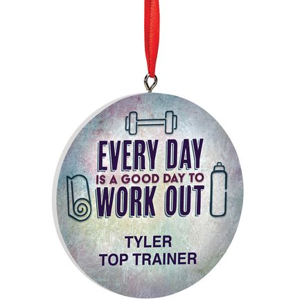 View product details for Personalized Work Out Ornament