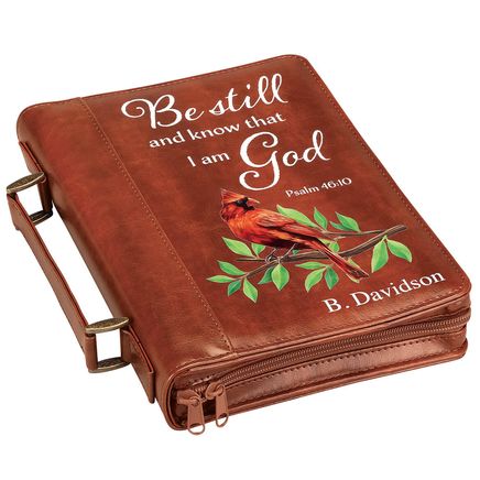Personalized Cardinal Brown Bible Case-373334