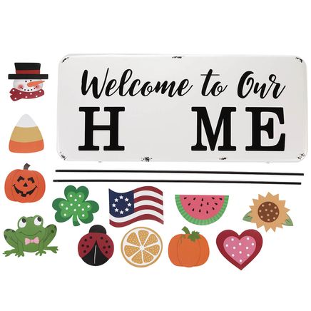 Welcome to Our Home Magnetic Seasonal Yard Stake by Fox River™ Creations-374023