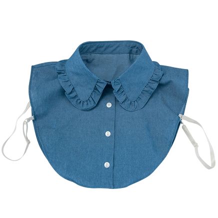 Chambray Ruffle Collar Blouse Dicky-374094