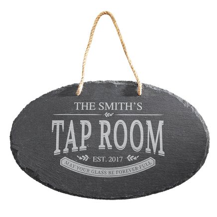 Personalized Tap Room Slate Plaque-374211