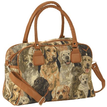 Animal Tapestry Barrel Handbag-374399